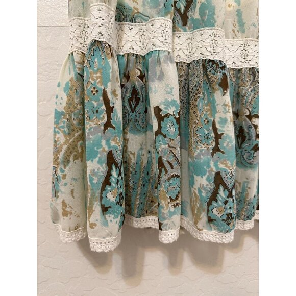 Vintage Y2K APT. 9 Womans Tiered Midi Skirt Size M Boho Festival Western Hippie - Picture 5 of 13